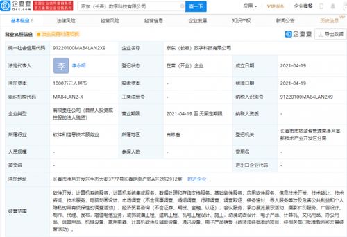 京東關聯企業布局數字科技新賽道，動漫動畫設計與數據處理業務齊頭并進